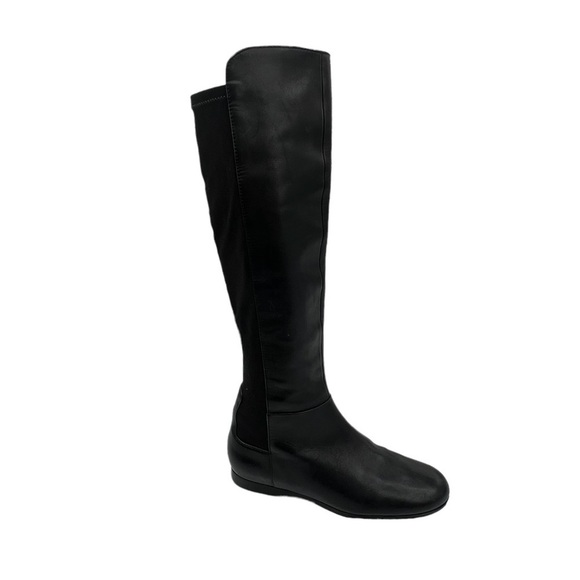 Enzo Angiolini Black Zeric Tall Knee High Stretch Boots Size 6 1/2 Women's - Picture 6 of 11
